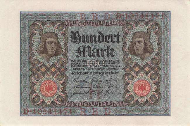 100 Mark 1920 ro.67b H/D